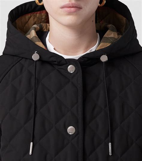 burberry quilted hooded jacket